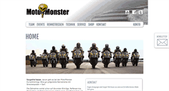 Desktop Screenshot of motomonster.de