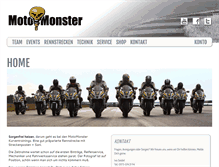 Tablet Screenshot of motomonster.de